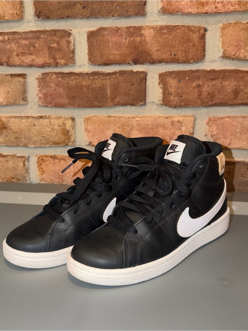 Nike Court Royale Mid Black & White High Top Sneakers
